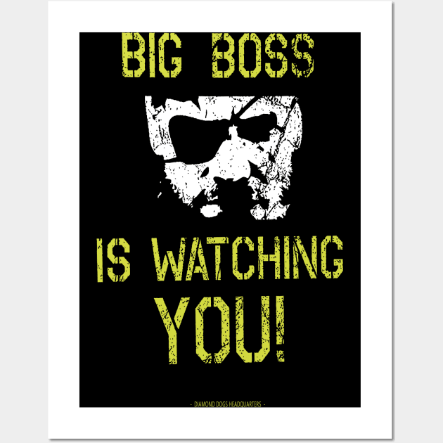 Big Boss is watching you Wall Art by anghela